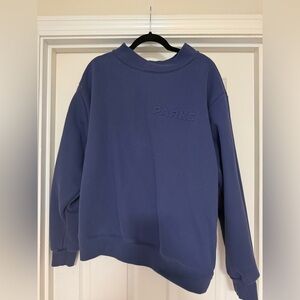 Parke Embossed Mockneck, “Crown” (denim color) size XXL